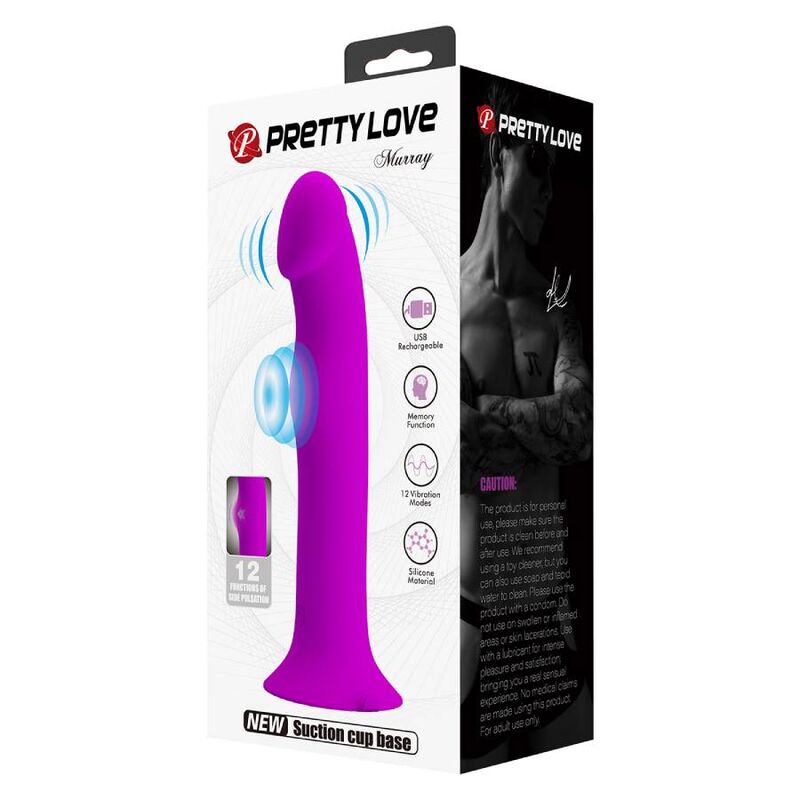 PRETTY LOVE - VIBRATEUR MURRAY ET STIMULATEUR DE POINT G VIOLET