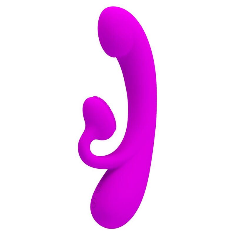 PRETTY LOVE - VIBRATEUR SINCERE ET VENTOUSE DE CLITORIS SILICONE VIOLET