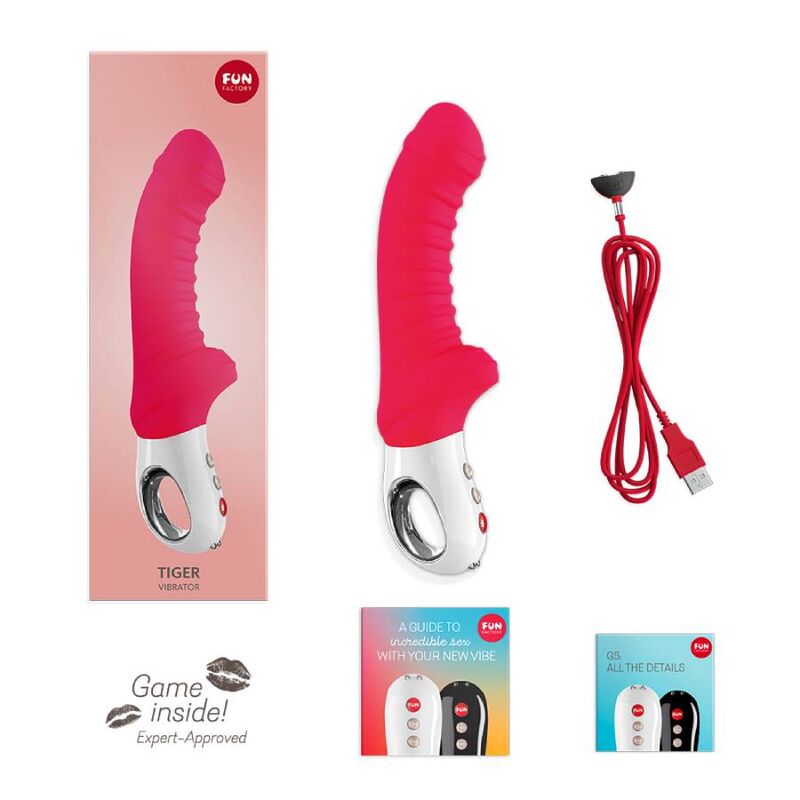 FUN FACTORY - VIBRATEUR TIGER G5 ROUGE INDE