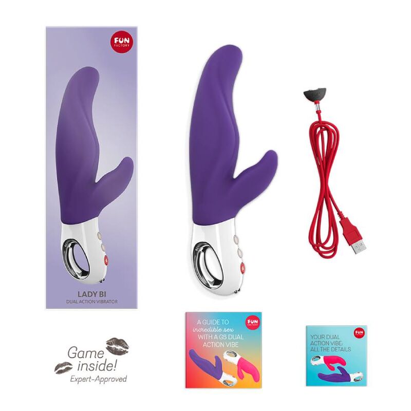 FUN FACTORY - VIBRATEUR DOUBLE LADY BI VIOLET