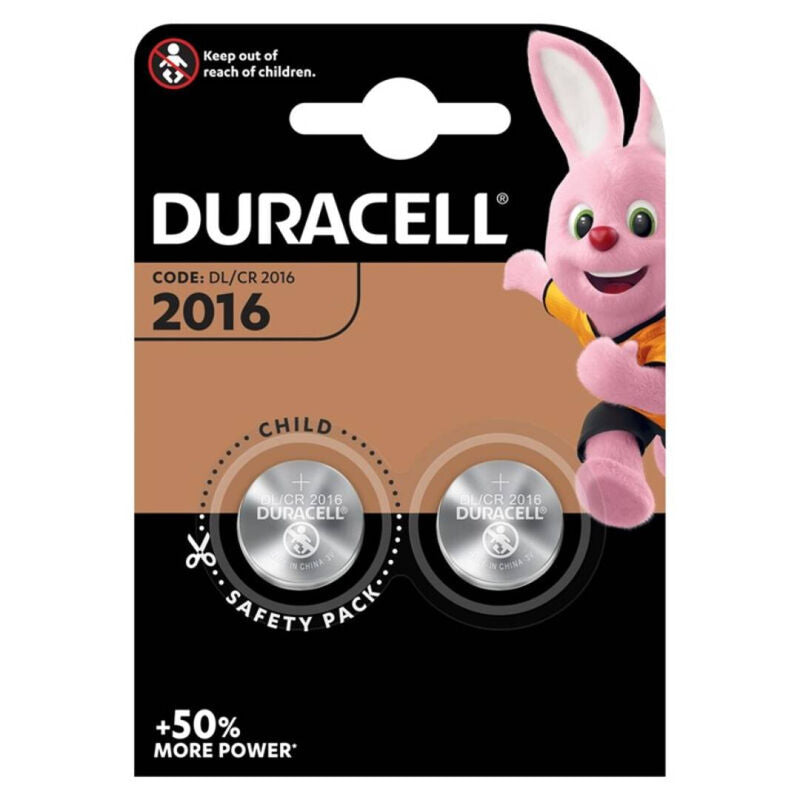 DURACELL - PILE BOUTON LITIO CR2016 3V 2 UNIT?