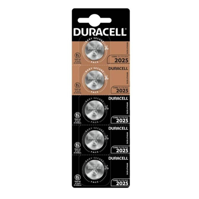 DURACELL - PILE BOUTON LITIO CR2025 3V 5 UNIT?