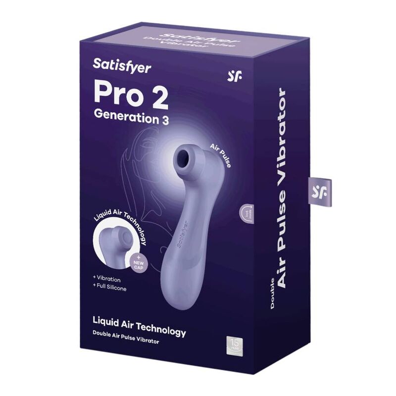 SATISFYER - PRO 2 GÉNÉRATION 3 TECHNOLOGIE AIR LIQUIDE VIN ROUGE