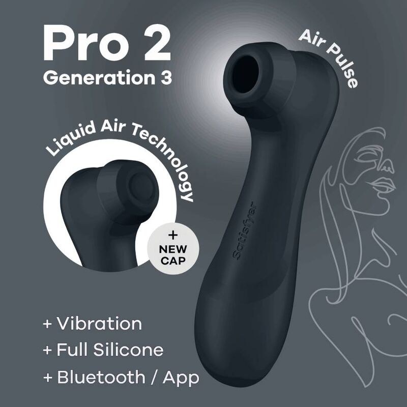 SATISFYER - PRO 2 GÉNÉRACIÓN 3 VIN ROUGE BLUETOOTH ET APPLICATION