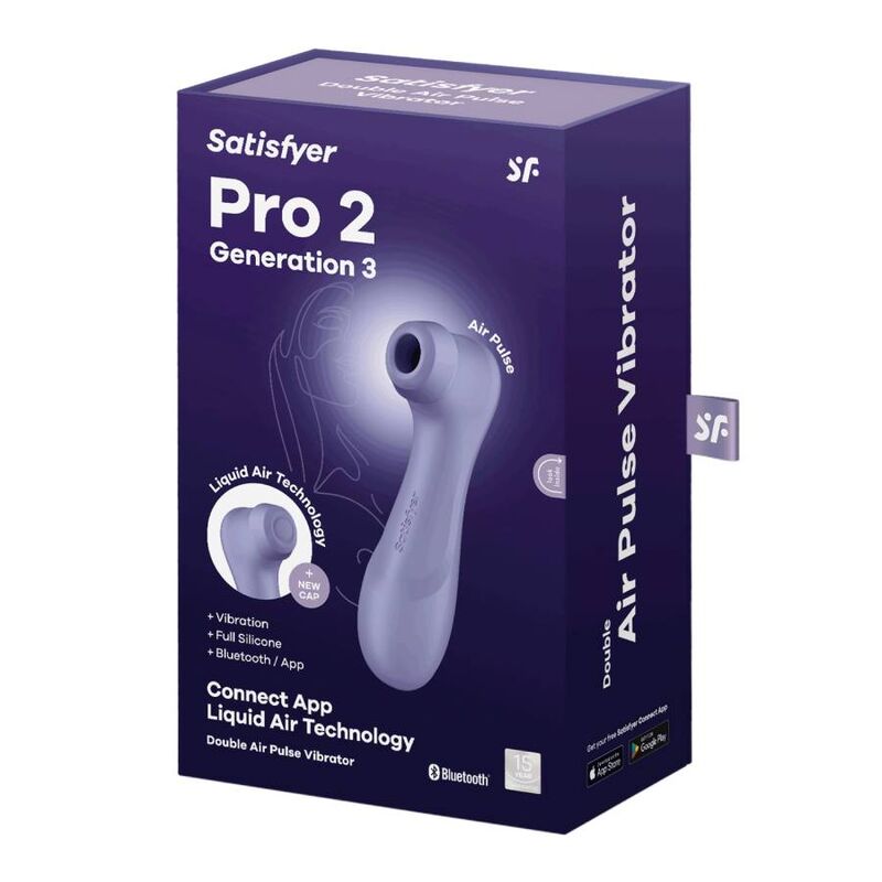 SATISFYER - PRO 2 GÉNÉRACIÓN 3 VIN ROUGE BLUETOOTH ET APPLICATION