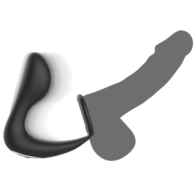 BLACK&SILVER - MASSEUR ANAL TÉLÉCOMMANDE RECHARGEABLE SILICONE NOIR