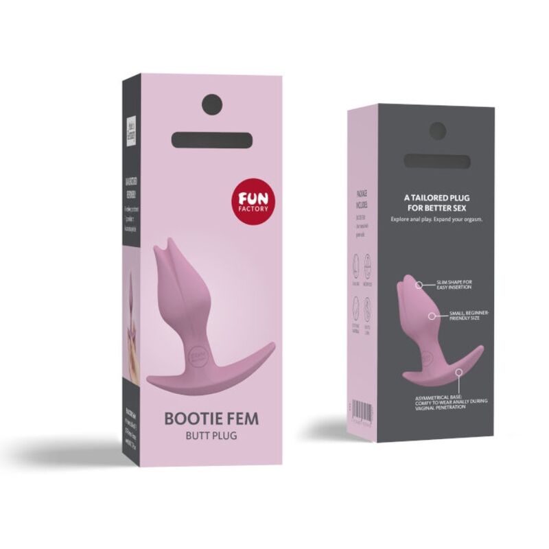 FUN FACTORY - BOOTIE FEMME PLUG ANAL FEMELLE ANAL ROSE