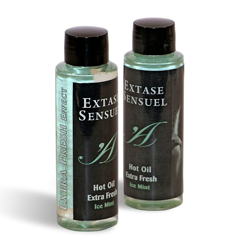 EXTASE SENSUAL - HUILE DE MASSAGE A EFFET GLACE EXTRA FRAÎCHE 100 ML