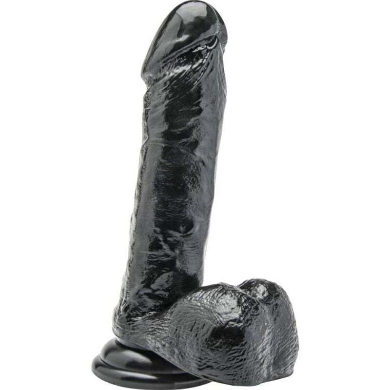 GET REAL - GODE 18 CM AVEC BOULES NOIR