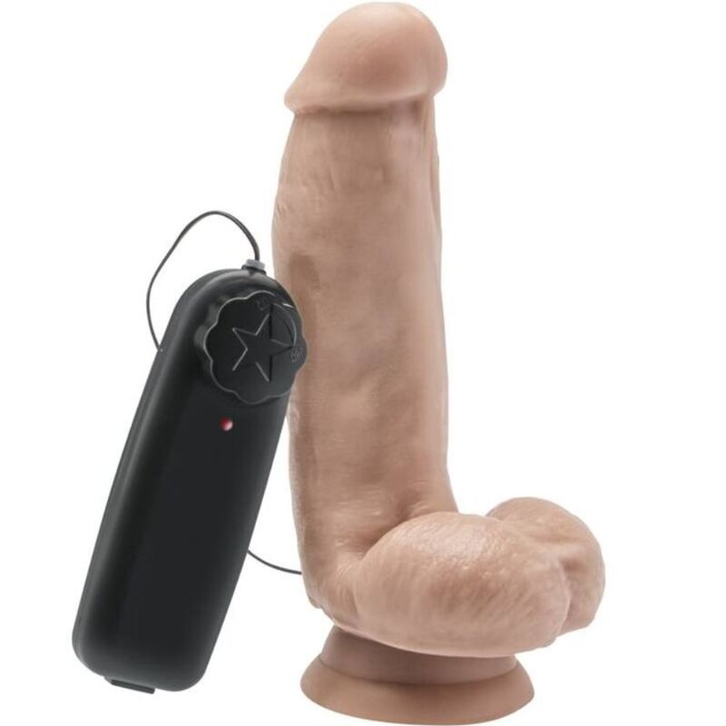 GET REAL - GODE 12 CM AVEC BILLES VIBRATEUR PEAU