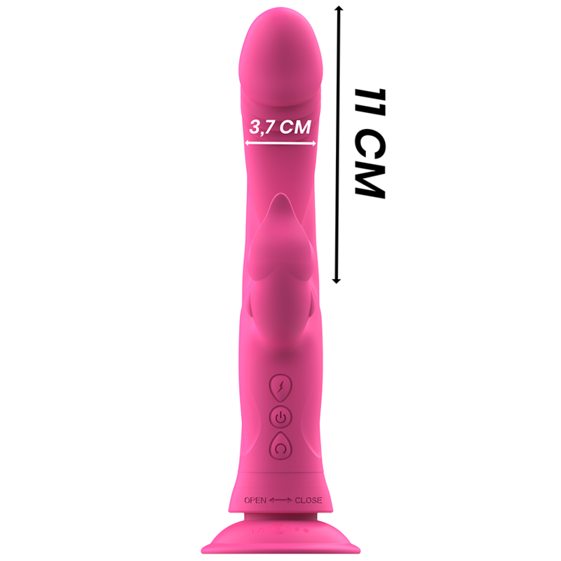 INTENSE - VIBRATEUR JULIO RABBIT SILICONE ROSE