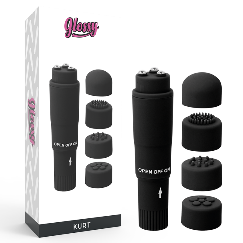 GLOSSY - MASSEUR DE POCHE KURT NOIR