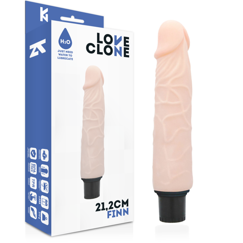 LOVECLONE - VIBRATEUR AUTOLUBRIFIANT FINN 21,2 CM -O- 3,8 CM