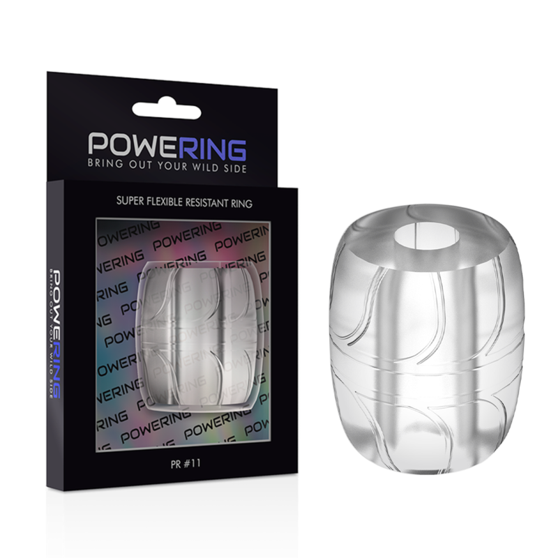 POWERING - ANNEAU PÉNIS SUPER FLEXIBLE ET RÉSISTANT 5 CM PR11 CLAIR