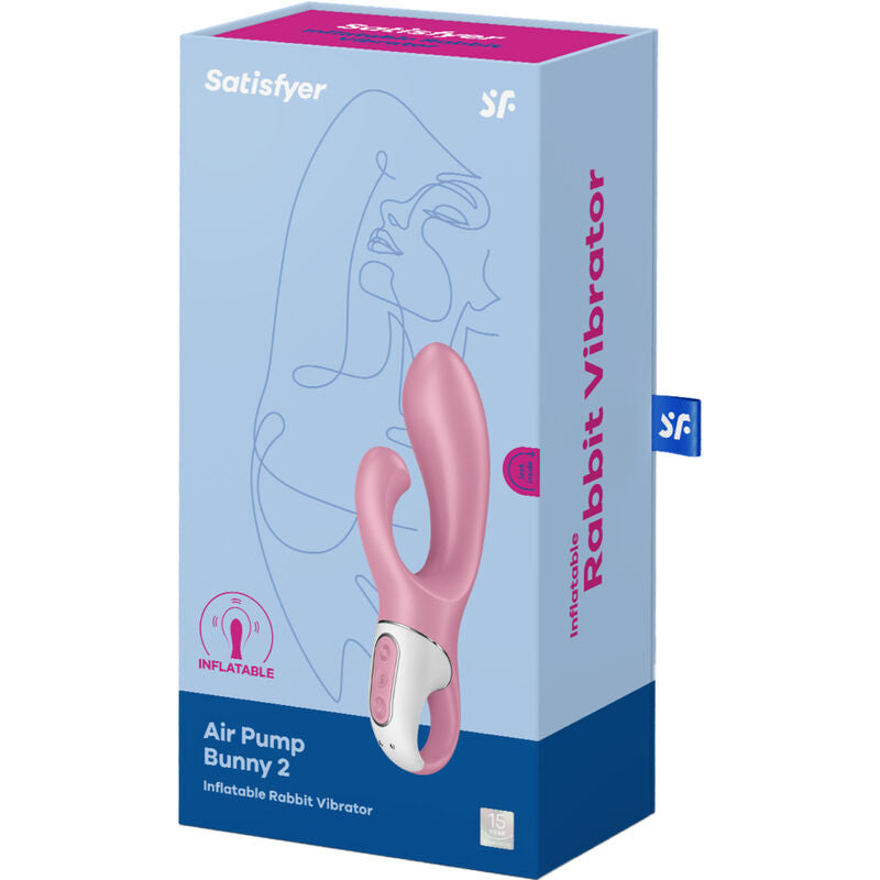 SATISFYER - POMPE AIR BUNNY 2 ROSE