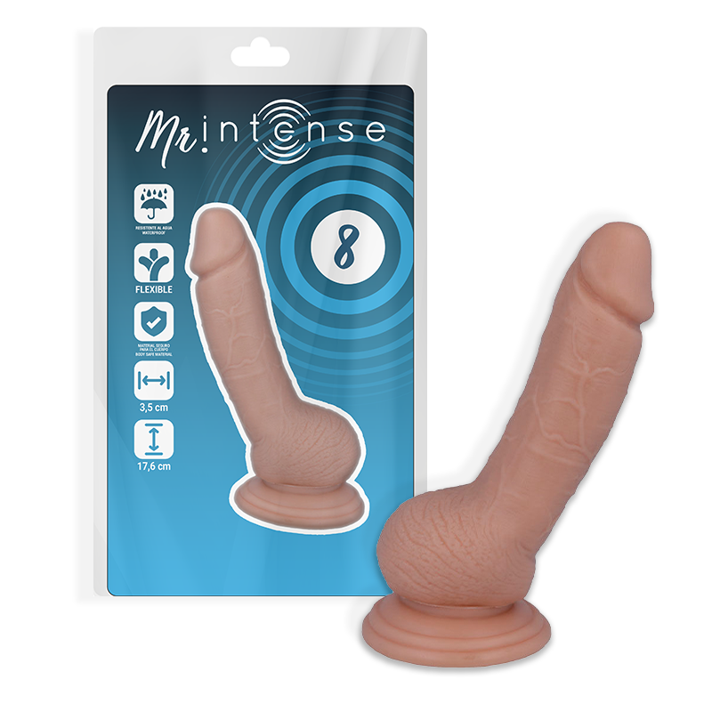 MR INTENSE - 8 PÉNIS RÉALISTE 17.6 CM -O- 3.5 CM