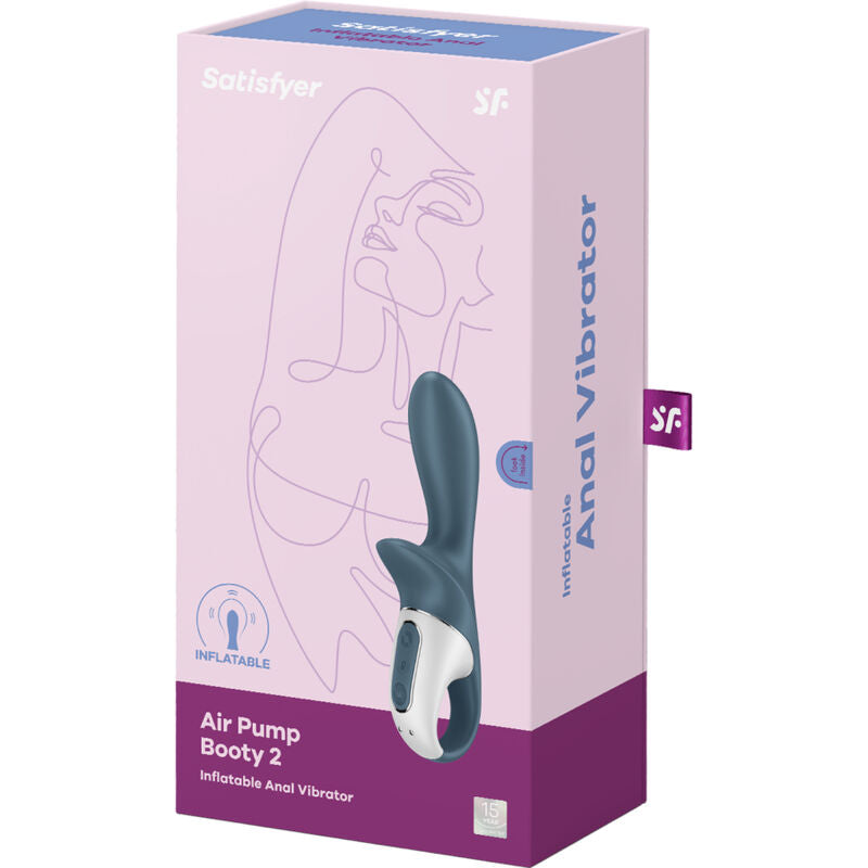 SATISFYER - POMPE  AIR BOOTY 2 GRIS FONCÉ