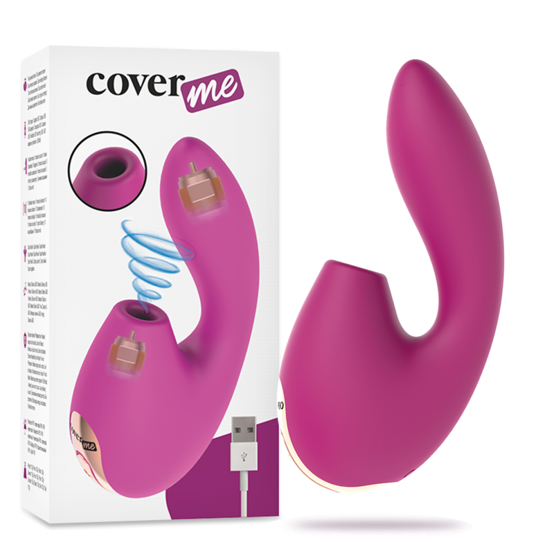 COVERME - ASPIRATION CLITORALE ET VIBRATEUR PUISSANT RUSH G-SPOT