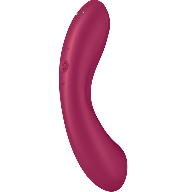 SATISFYER - CURVE TRINITY 1 AIR PULSE VIBRATION ROUGE