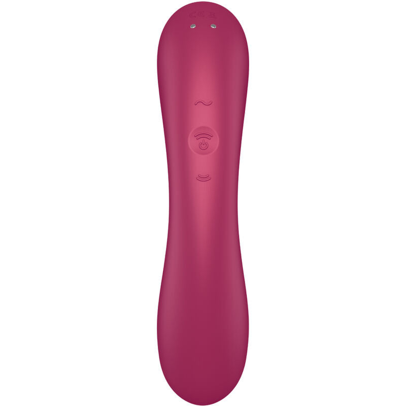 SATISFYER - CURVE TRINITY 1 AIR PULSE VIBRATION ROUGE