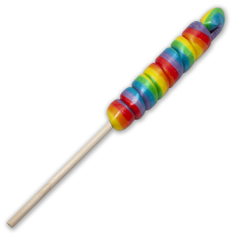 PRIDE - SUCETTE CONE PETIT AVEC LE DRAPEAU LGBT POUR CHULO, CHULO MY PIRULO /en/pt/pt/en/fr/it/