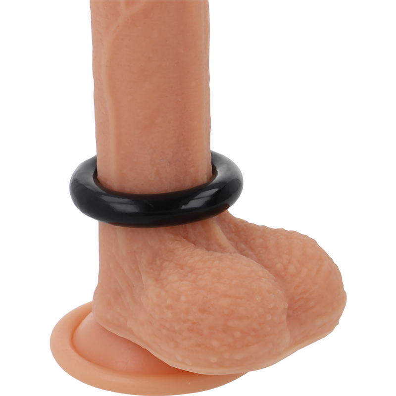 POWERING - ANILLO PARA EL PENE SUPER FLEXIBLE Y RESISTENTE 4.5CM NEGRO