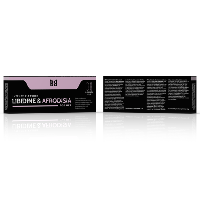 BLACK BULL - LIBIDINE & AFRODISIA PLAISIR INTENSE POUR SES 4 COMPRIMES