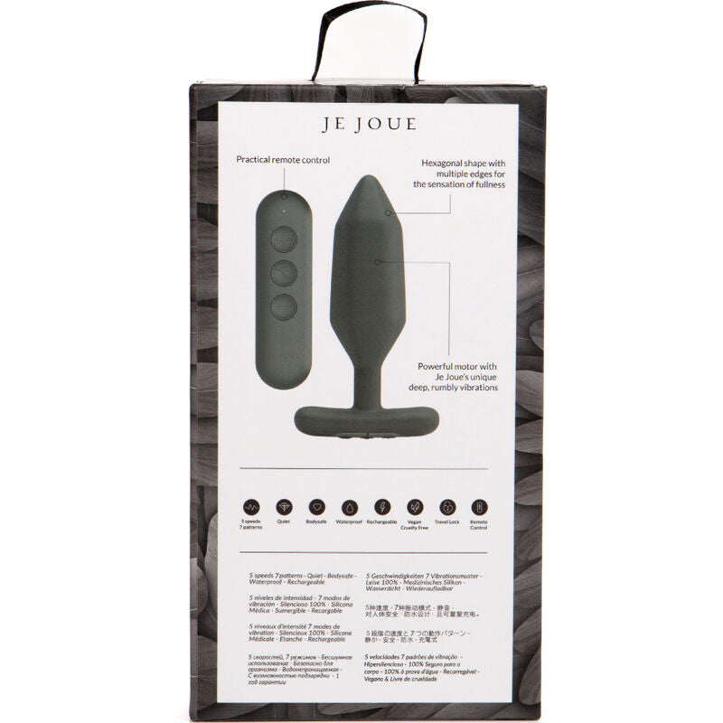 JE JOUE - VIBRATEUR PLUG ANAL ONYX NOIR