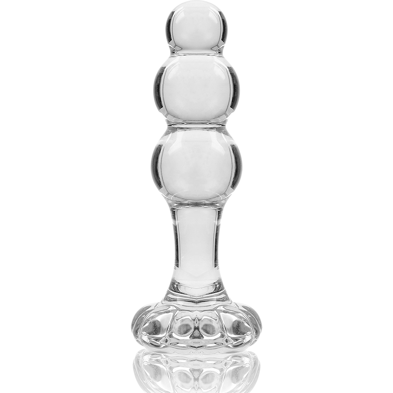 NEBULA SERIES BY IBIZA - MODÈLE 1 BOUCHON EN VERRE BOROSILICATE TRANSPARENT 10.5 CM -O- 3 CM