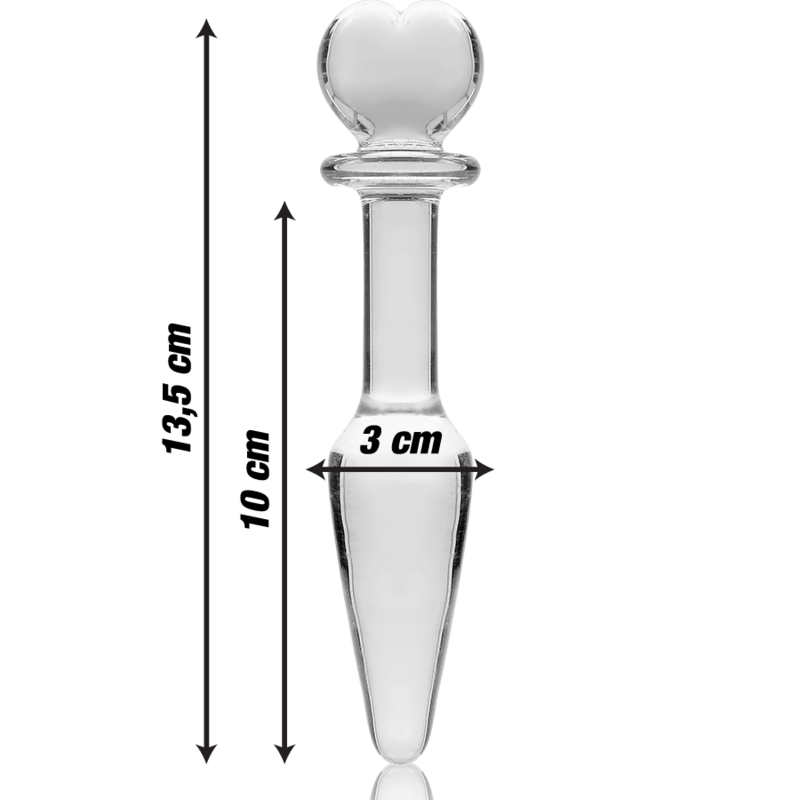 NEBULA SERIES BY IBIZA - PLUG ANAL MODÈLE 7 VERRE BOROSILICATE CLAIR 13.5 CM -O- 3 CM