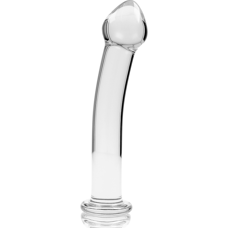 SÉRIE NEBULA PAR IBIZA - MODÈLE 11 GODE EN VERRE BOROSILICATE CLAIR 16 CM -O- 3 CM