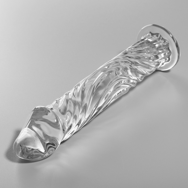 SÉRIE NEBULA PAR IBIZA - MODÈLE 12 GODE EN VERRE BOROSILICATE CLAIR 17 CM -O- 3,5 CM