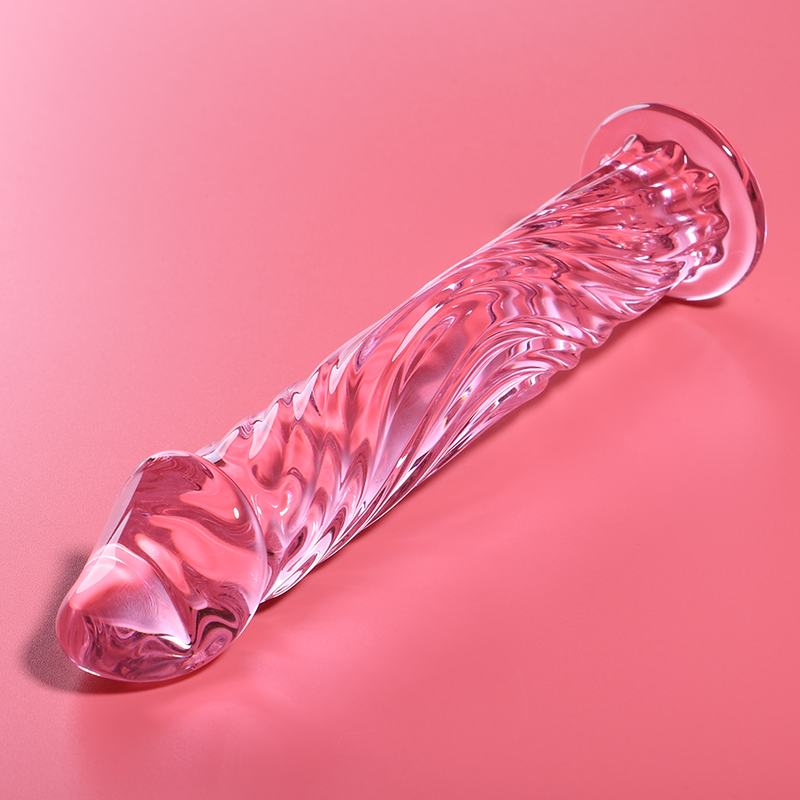 SÉRIE NEBULA PAR IBIZA - MODÈLE 12 GODE EN VERRE BOROSILICATE CLAIR 17 CM -O- 3,5 CM