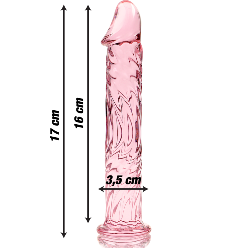 SÉRIE NEBULA PAR IBIZA - MODÈLE 12 GODE EN VERRE BOROSILICATE CLAIR 17 CM -O- 3,5 CM