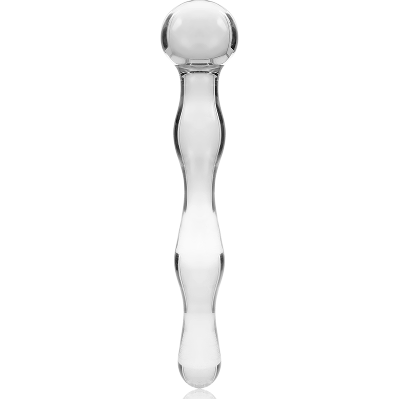 NEBULA SERIES BY IBIZA - MODÈLE 13 GODE EN VERRE BOROSILICATE CLAIR 18 CM -O- 3.5 CM