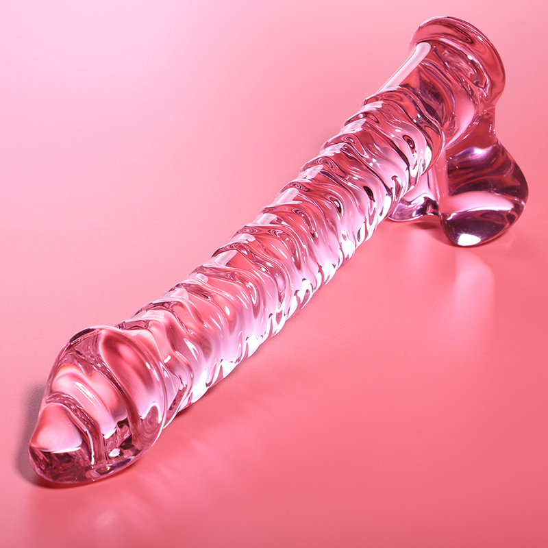 SÉRIE NEBULA PAR IBIZA - MODÈLE 23 GODE EN VERRE BOROSILICATE CLAIR 21,5 CM -O- 4 CM