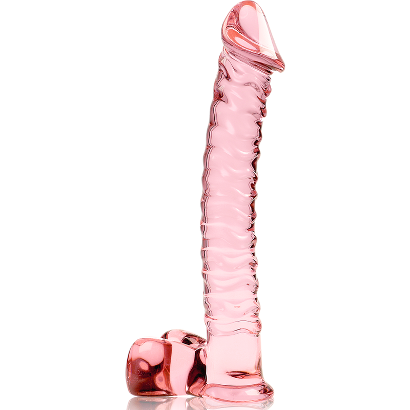 SÉRIE NEBULA PAR IBIZA - MODÈLE 23 GODE EN VERRE BOROSILICATE CLAIR 21,5 CM -O- 4 CM