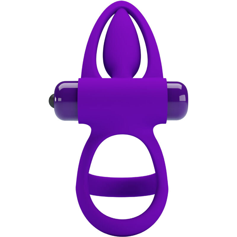 PRETTY LOVE - ANNEAU VIBRATEUR 10 VIBRATIONS SILICONE VIOLETTE