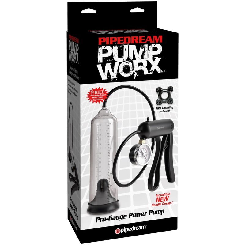 PUMP WORX - POMPE PUISSANTE PRO-GAUGE TRANSPARENTE