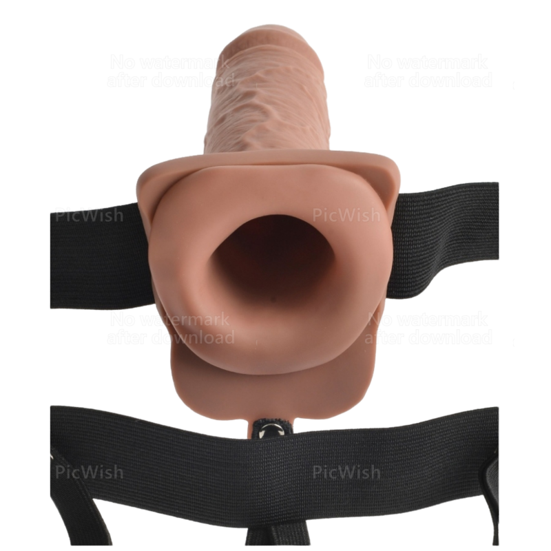 FETISH FANTASY SERIES - HARNAIS RÉGLABLE PÉNIS RÉALISTE AVEC BALLES RECHARGEABLES ET VIBRATEUR 17,8 CM