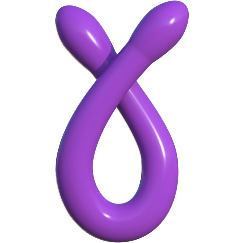 CLASSIX - GODE DOUBLE FLEXIBLE 43,7 CM VIOLET