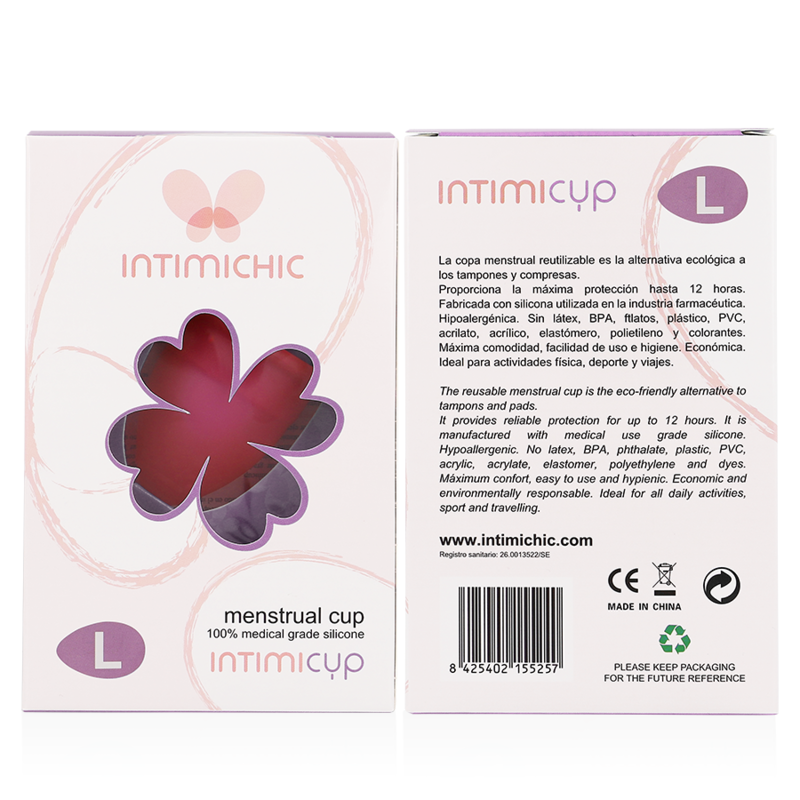 INTIMICHIC - COUPE MENSTRUELLE EN SILICONE MÉDICALE - TAILLE S