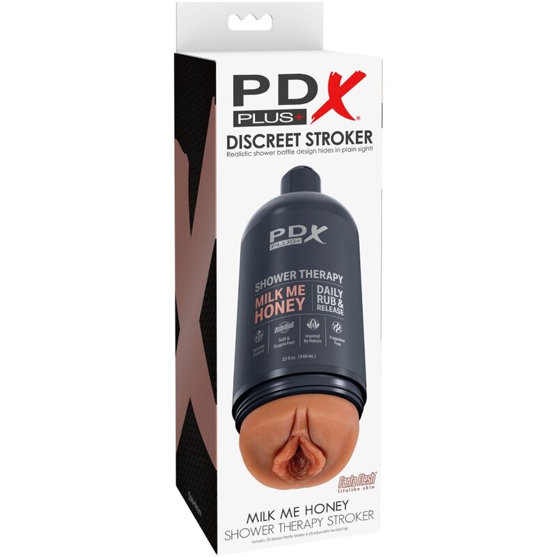 PDX PLUS - MASTURBATEUR STROKER CONCEPTION DE BOUTEILLE DISCRÈTE MILK ME HONEY CANDY SHAMPOOING