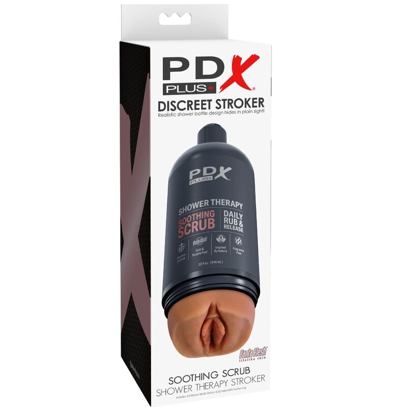 PDX PLUS - MASTURBATEUR STROKER CONCEPTION DE BOUTEILLE DISCRÈTE SCRUB APAISANT SHAMPOOING CANDY