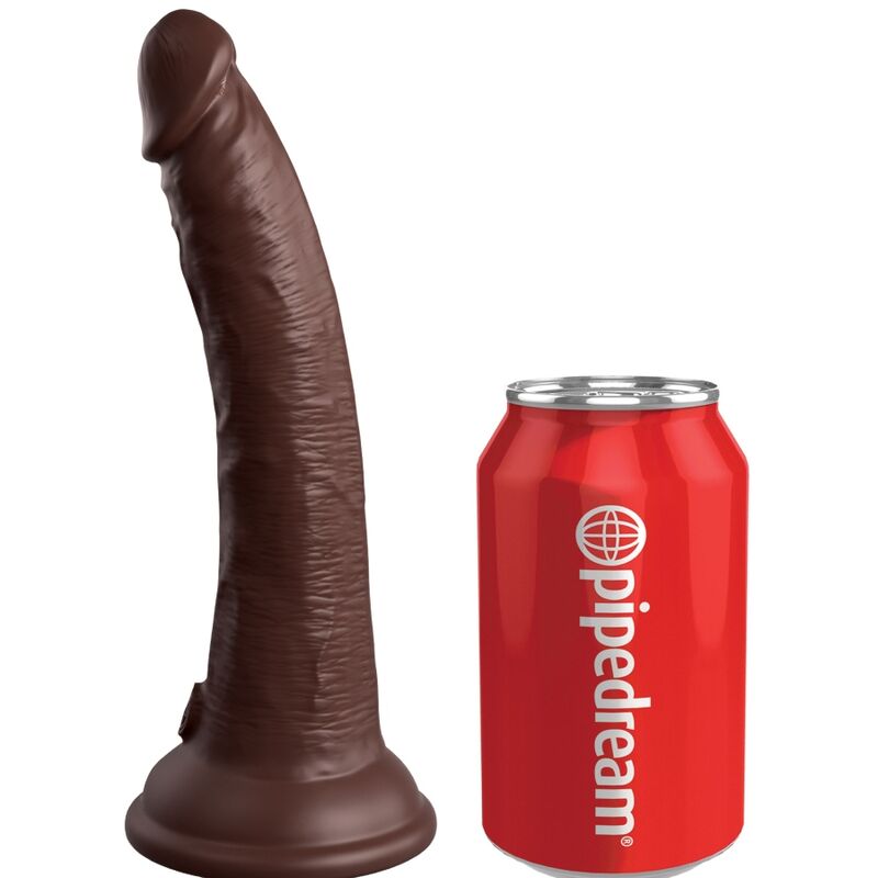 KING COCK - ELITE GODE RÉALISTE EN SILICONE 17,8 CM MARRON