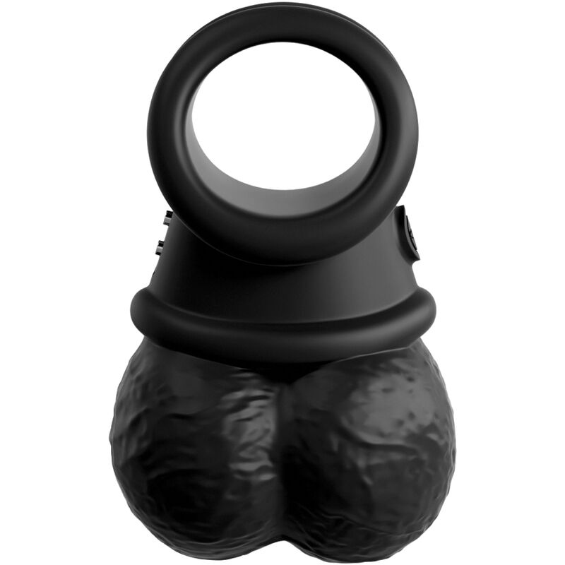 KING COCK - ANNEAU ELITE AVEC TESTICULE VIBRANT SILICONE