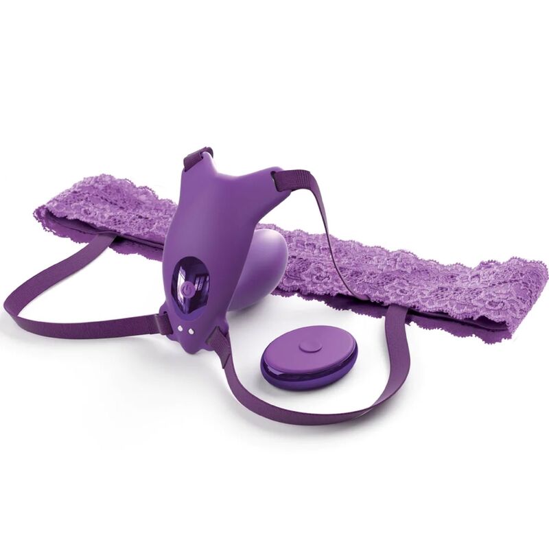 FANTASY FOR HER - HARNAIS PAPILLON G-SPOT AVEC VIBRATEUR, RECHARGEABLE ET TÉLÉCOMMANDE VIOLET