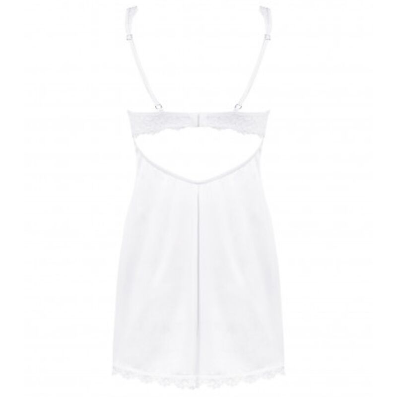 OBSESSIVE - CHEMISE AMOR BLANCO &amp; STRING BLANC S/M