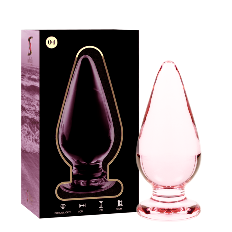 SÉRIE NEBULA BY IBIZA - PLUG ANAL MODÈLE 4 VERRE BOROSILICATE CLAIR 11 CM -O- 5 CM