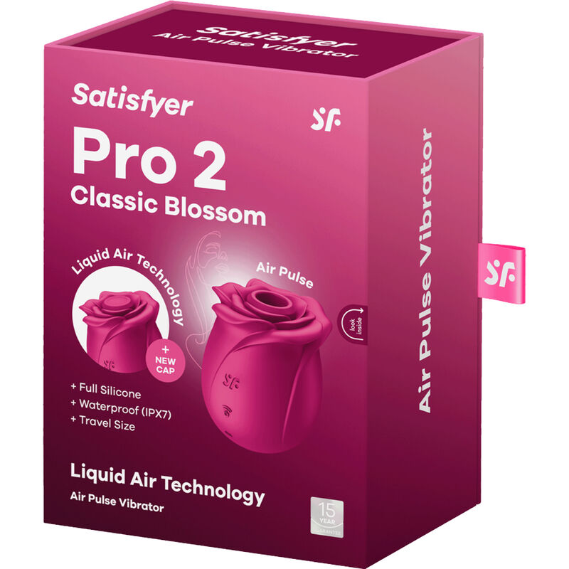 SATISFYER - VIBRATEUR AIR PULSE FLEUR CLASSIQUE PRO 2